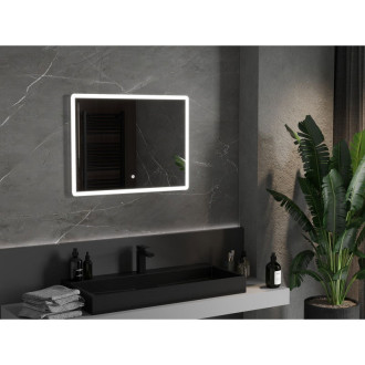 Mexen Navia osvětlené koupelnové zrcadlo 80x60 cm, LED 6000K, 9803-080-060-611-00