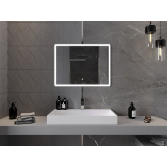 Mexen Navia osvětlené koupelnové zrcadlo 80x60 cm, LED 6000K, 9803-080-060-611-00