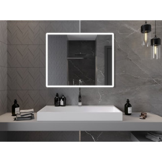 Mexen Navia osvětlené koupelnové zrcadlo 100x80 cm, LED 6000K, 9803-100-080-611-00