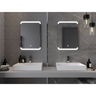 Mexen Nida osvětlené koupelnové zrcadlo 50x70 cm, LED 6000K, 9806-050-070-611-00