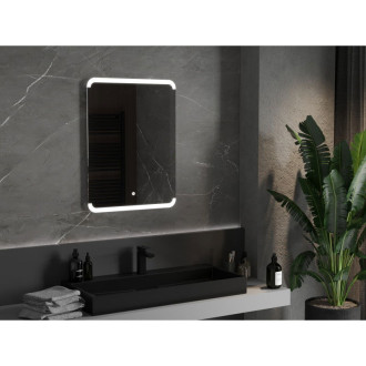Mexen Nida osvětlené koupelnové zrcadlo 60x80 cm, LED 6000K, 9806-060-080-611-00