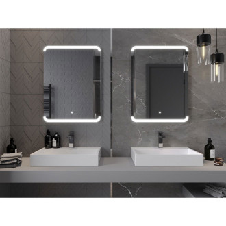 Mexen Nida osvětlené koupelnové zrcadlo 60x80 cm, LED 6000K, 9806-060-080-611-00