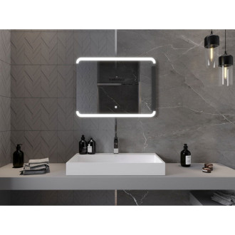 Mexen Nida osvětlené koupelnové zrcadlo 80x60 cm, LED 6000K, 9806-080-060-611-00