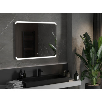 Mexen Nida osvětlené koupelnové zrcadlo 100x80 cm, LED 6000K, 9806-100-080-611-00