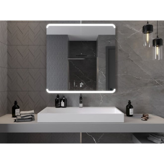 Mexen Nida osvětlené koupelnové zrcadlo 100x100 cm, LED 6000K, 9806-100-100-611-00