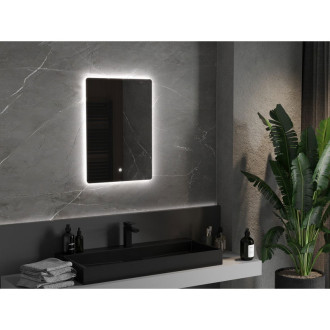 Mexen Sun osvětlené koupelnové zrcadlo 50x70 cm, LED 6000K, 9807-050-070-611-00