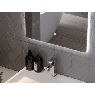 Mexen Sun osvětlené koupelnové zrcadlo 50x70 cm, LED 6000K, 9807-050-070-611-00