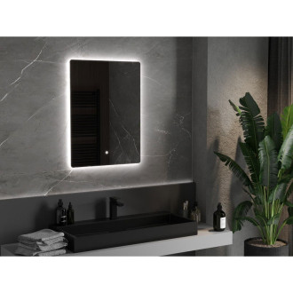 Koupelnové zrcadlo Mexen Sun 60x80 cm, LED 6000K, 9807-060-080-611-00