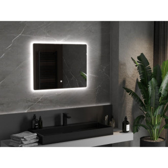 Mexen Sun osvětlené koupelnové zrcadlo 80x60 cm, LED 6000K, 9807-080-060-611-00