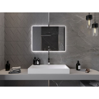Mexen Sun osvětlené koupelnové zrcadlo 80x60 cm, LED 6000K, 9807-080-060-611-00