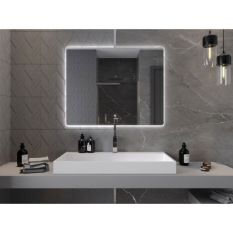 Mexen Sun osvětlené koupelnové zrcadlo 100x80 cm, LED 6000K, 9807-100-080-611-00