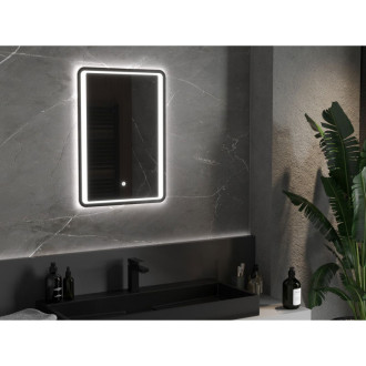 Mexen Zusa osvětlené koupelnové zrcadlo 50x70 cm, LED 6000K, 9808-050-070-611-00