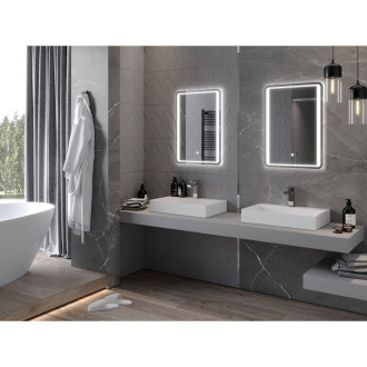 Mexen Zusa osvětlené koupelnové zrcadlo 50x70 cm, LED 6000K, 9808-050-070-611-00