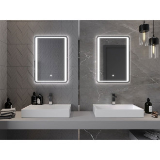 Mexen Zusa osvětlené koupelnové zrcadlo 50x70 cm, LED 6000K, 9808-050-070-611-00