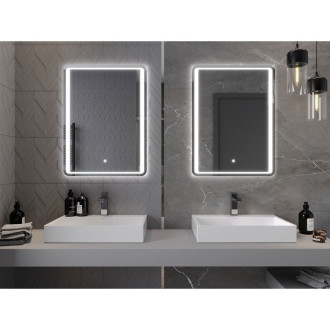 Mexen Zusa osvětlené koupelnové zrcadlo 60x80 cm, LED 6000K, 9808-060-080-611-00