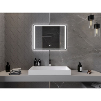 Mexen Zusa osvětlené koupelnové zrcadlo 80x60 cm, LED 6000K, 9808-080-060-611-00