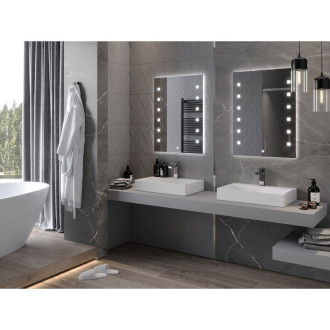 Mexen Ner osvětlené koupelnové zrcadlo 60x80 cm, LED 6000K, 9809-060-080-611-00