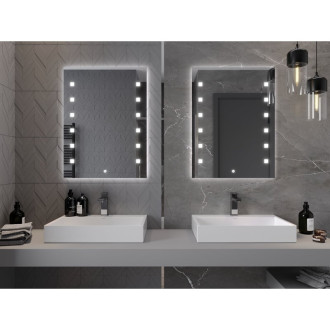 Mexen Ner osvětlené koupelnové zrcadlo 60x80 cm, LED 6000K, 9809-060-080-611-00