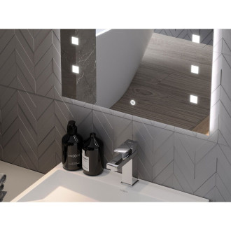 Mexen Ner osvětlené koupelnové zrcadlo 60x80 cm, LED 6000K, 9809-060-080-611-00