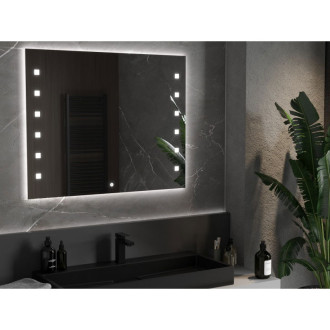 Mexen Ner osvětlené koupelnové zrcadlo 100x80 cm, LED 6000K, 9809-100-080-611-00