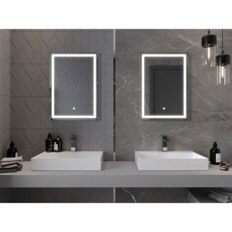 Mexen Miko osvětlené koupelnové zrcadlo 50x70 cm, LED 6000K, 9819-050-070-611-00