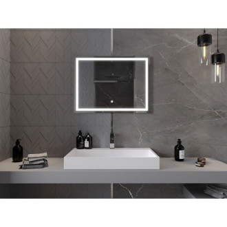 Mexen Miko osvětlené koupelnové zrcadlo 80x60 cm, LED 6000K, 9819-080-060-611-00