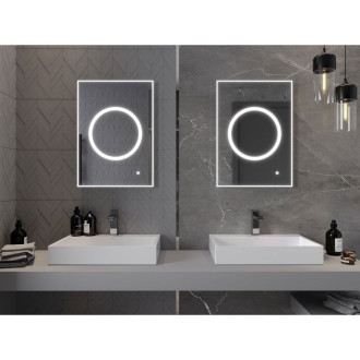 Mexen Koga osvětlené koupelnové zrcadlo 50x70 cm, LED 6000K, 9821-050-070-611-00