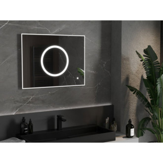 Mexen Koga osvětlené koupelnové zrcadlo 80x60 cm, LED 6000K, 9821-080-060-611-00