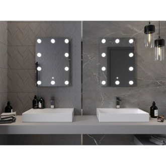 Mexen Dona osvětlené koupelnové zrcadlo 50x70 cm, LED 6000K, 9818-050-070-611-00