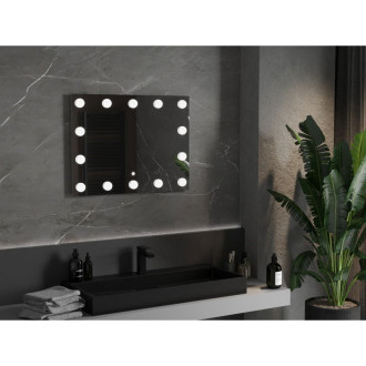 Mexen Dona osvětlené koupelnové zrcadlo 80x60 cm, LED 6000K, 9818-080-060-611-00