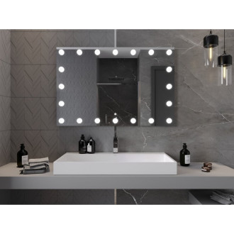 Mexen Dona osvětlené koupelnové zrcadlo 120x80 cm, LED 6000K, 9818-120-080-611-00