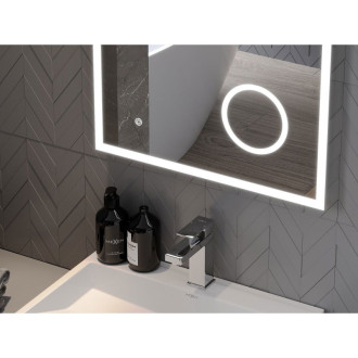 Mexen Kala koupelnové zrcadlo s kosmetickým zrcátkem 60x80, LED 6000K, 9820-060-080-611-00
