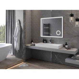 Mexen Kala zrcadlo s kosmetickým zrcátkem 100x80 cm, LED 6000K, 9820-100-080-611-00