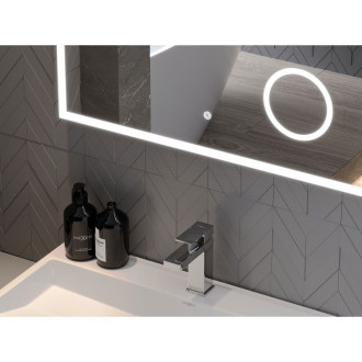 Mexen Kala zrcadlo s kosmetickým zrcátkem 100x80 cm, LED 6000K, 9820-100-080-611-00
