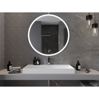 Osvětlené koupelnové zrcadlo Mexen Oro, kulaté 100 cm, LED 6000K, 9824-100-100-611-00