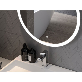 Osvětlené koupelnové zrcadlo Mexen Oro, kulaté 100 cm, LED 6000K, 9824-100-100-611-00