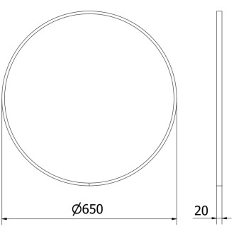 Kulaté koupelnové zrcadlo Mexen Loft 65 cm, zlatý rám - 9850-065-065-000-50