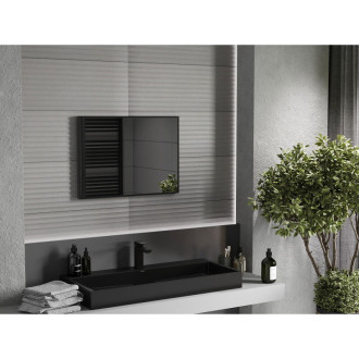 Mexen Loft obdélníkové koupelnové zrcadlo 70 x 50 cm, černý rám - 9852-070-050-000-70