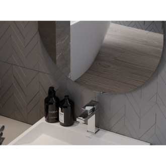 Kulaté koupelnové zrcadlo Mexen Alto 80 cm - 9853-080-080-000-00
