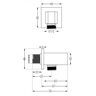 Mexen Cube DR02 podomítkový sprchový set s dešťovou sprchou 25cm, růž.zlato 77502DR0225-60