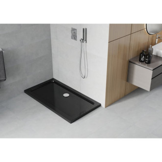 Mexen FLAT Sprchová vanička obdélníková 70x120x5 cm, černá 40707012