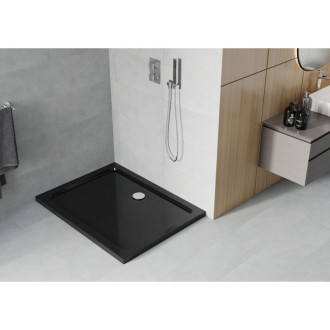 Mexen FLAT Sprchová vanička obdélníková 90x130x5 cm, černá 40709013