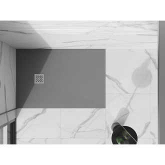 Mexen STONE+ sprchová vanička, obdélníková 80x90x2,5 cm, šedo-beton 44618090