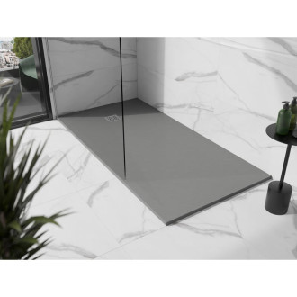 Mexen STONE+ sprchová vanička, obdélníková 90x160x3 cm, šedý beton 44619016