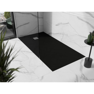 Mexen STONE+ sprchová vanička, obdélníková 70x180x2,5 cm, černá 44707018