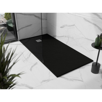Mexen STONE+ sprchová vanička, obdélníková 70x180x2,5 cm, černá 44707018