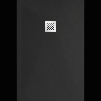 Mexen STONE+ sprchová vanička, obdélníková 90x100x2,5 cm, černá 44709010