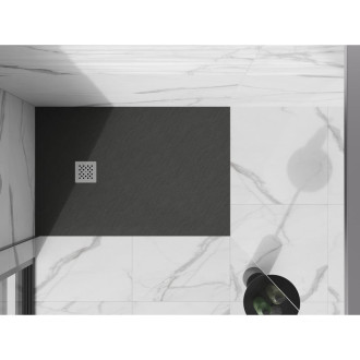 Mexen STONE+ sprchová vanička, obdélníková 80x140x2,5 cm, antracit 44718014
