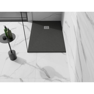 Mexen STONE+ sprchová vanička, obdélníková 80x140x2,5 cm, antracit 44718014