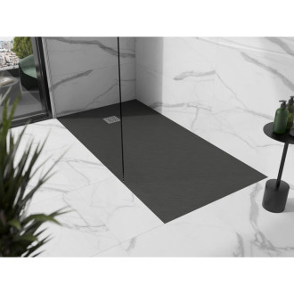 Mexen STONE+ sprchová vanička, obdélníková 90x160x3 cm, antracit 44719016